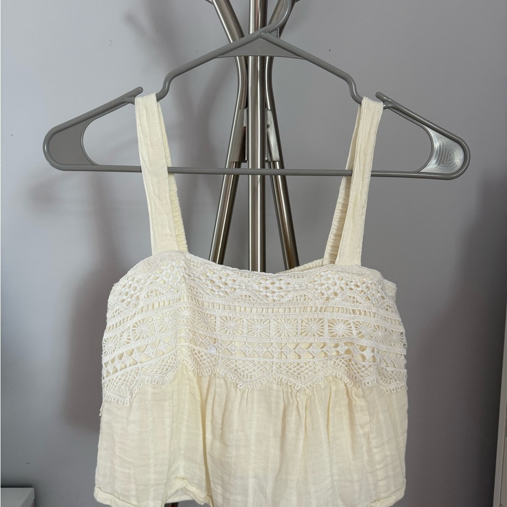 Japna Elegant Cream Lace Women Top